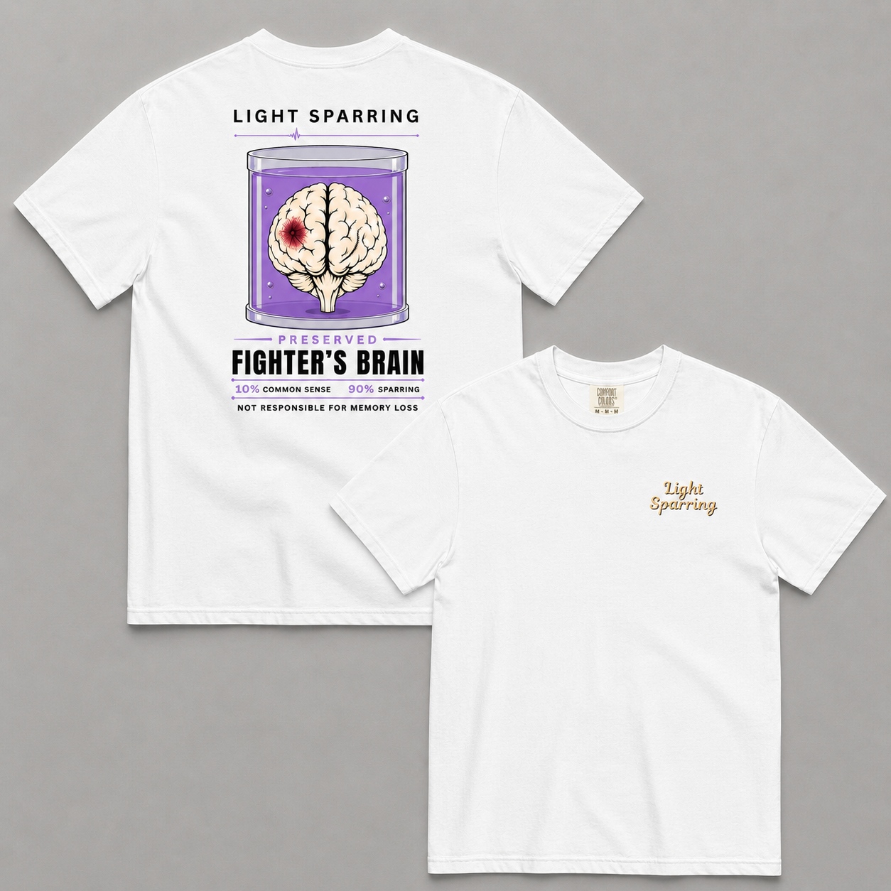 Fighters Brain  Heavyweight T-Shirt